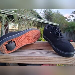 Heelys Pro 20 Adult Black Skate / Shoe, Eva Heel Pad, Rubber Grip Soles,EUC